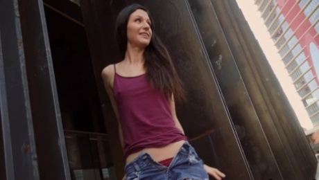 Jordi El Nino Polla picks up sexy girl and fucks her pussy in public for money