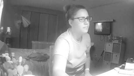 Teen Slut Skips Homework to Fuck Her Pussy to Lesbian Porn