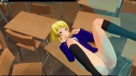 [CM3D2] - Love Live Hentai, Eli Ayase Stays For Sex